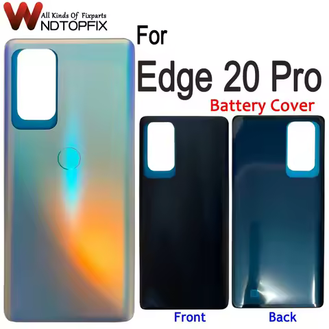 6.7" For Motorola Moto Edge 20 Pro XT2153-1 Battery Cover Housing Glass Back Door Replacement For Mo