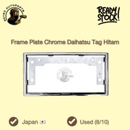 Frame Plate Chrome Daihatsu Tag Hitam (LAST PIECE)