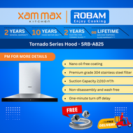 ROBAM A825 Kitchen Hood 90cm 2010m³/h Powerful Suction Chimney Cooker Hood Touch Control Auto Clean