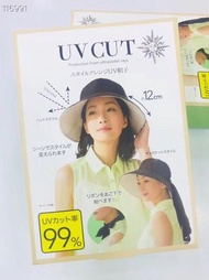 日本UV CUT防曬帽（黑色+米色）