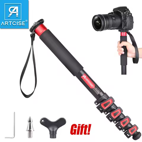 ARTCISE 170cm Aluminum Alloy Camera Monopod, 32mm Tube Professional Video Stand for Canon Nikon GoPr