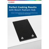 Bosch PKF375CA2E Built In Black Schott Glass Radiant Hob 30cm width