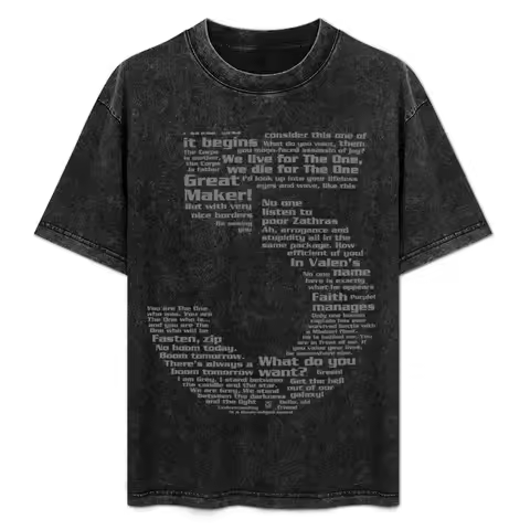 Babylon 5 Quotes - Grey T-Shirt Big Size Crew Neck T-Shirt