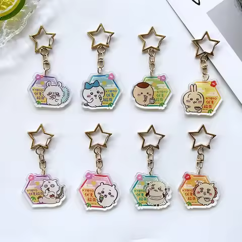 "Fushimi Inari" New Acrylic Keychain Ckw Xiaohachi Creative Pendant Cute Animated Character Keychain