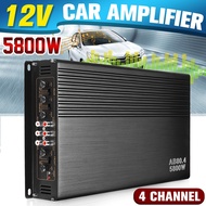 5800W 4 Channel Class A/B Subwoofer Stereo Surround Car Amplifiers Stereo Audio Power Amplifier