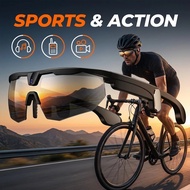 Premium 800W Camera Photochromic AI Glasses Outdoor Sports Smart Sunglasses W640 MTB Cycling Photo V