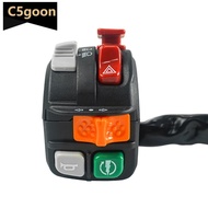 C5GOON 7-Function Motorcycle Handlebar Switch Assembly Multi-Function Combination Switch for Yamaha 