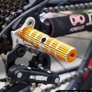 [Bicycle Rear Seat Pedals] Mountain Bike Rear Wheel Pedals Rear Seat Bazooka Pedals Pedals Pedals Pe