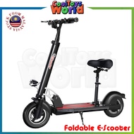Electric Scooter with Seat 10inch Powerful Motor wheel kick scooter foldable electric Bike bicycle Adult scooter
