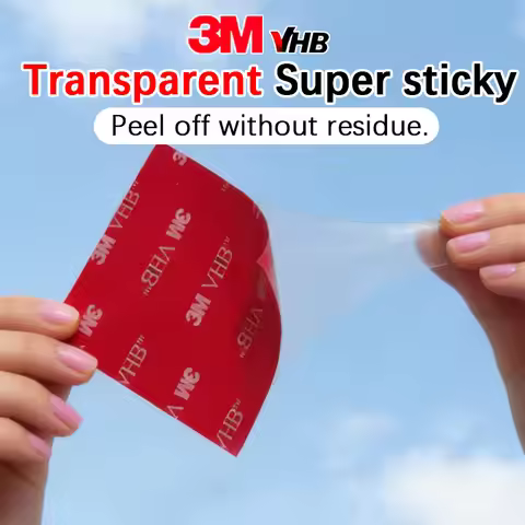 3M VHB High-viscosity Transparent Double-sided Tape - Seamless Adhesive - Does Not Damage Walls - Fo