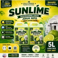 Sunlime Jeruk Nipis Dishwashing Liquid 5L Jimat
