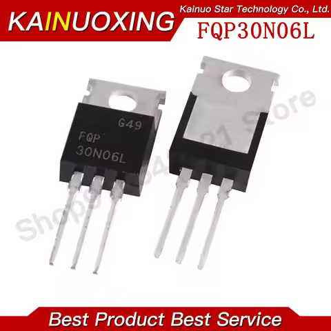 10PCS FQP30N06 FQP30N06L TO-220 N-CH QFET MOSFET 60V 30A High Speed Switch Power Transistor New
