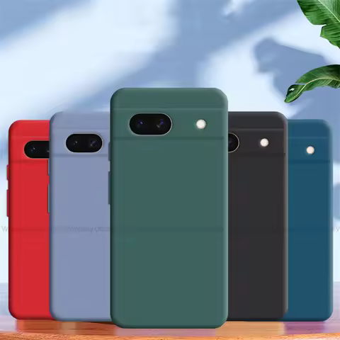 For Google Pixel 8A Case Google Pixel 8A 7A 6A 6 7 8 Pro Cover Cases Shockproof Liquid Silicone Phon