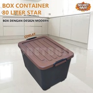 Star Box - Get Wheels / Box Container / Plastic Container Box 50L 80 Liters / Storage Place