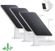 3 Pack Solar Panel Charging Compatible with Google Nest Camera Outdoor &amp; Indoor