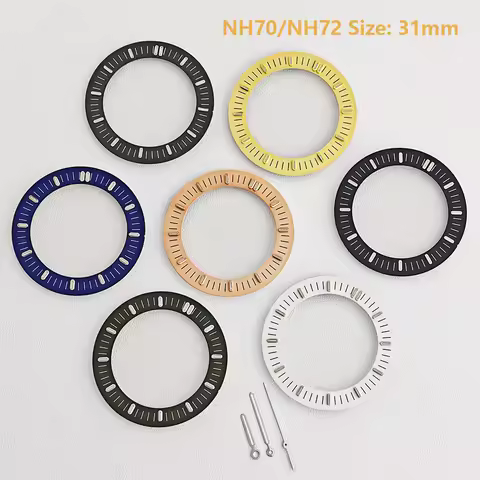 NH70/NH72 31mm Dial Green Luminous Dial Engraved Dial White/Army Green/Rose/Blue/Gold/Black/Grey For