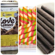 Biskut roll stick coklat 300gram/Julie love letter 280gram