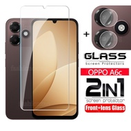 For OppoA6C 5G 2 in 1 Screen Protector Tempered Glass Film For Oppo A6C A6S A6X A6t pro A6tpro A6Pro