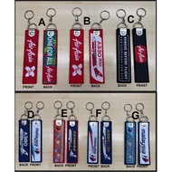 Keychain Kain Flight woven Air Asia Mas Malaysia Airbus A380 Malysia Airlines Woven A380 737MAX A350