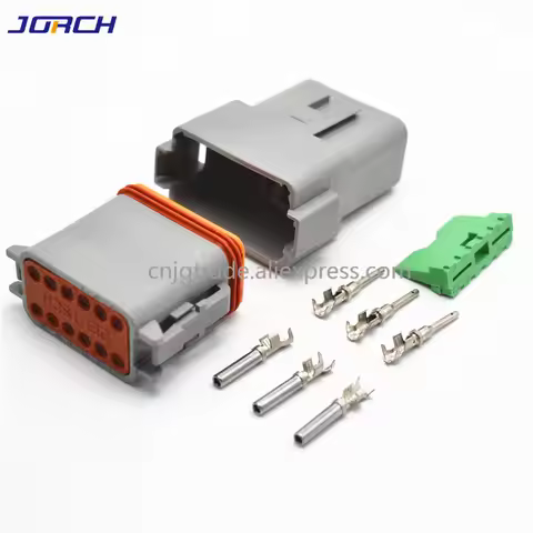 5 Sets 12pin Deutsch DT Waterproof Male Female Electrical Connector plug DT04-8P DT06-8S with termin