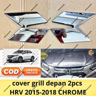 HRV Chrome Front Grill Cover Chrome Front Grill Cover 2pcs