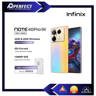 Infinix Note 40 Pro 5G (8GB RAM + 256GB ROM) | Malaysia Set | Ready Stocks | 1 Year Infinix Malaysia Warranty