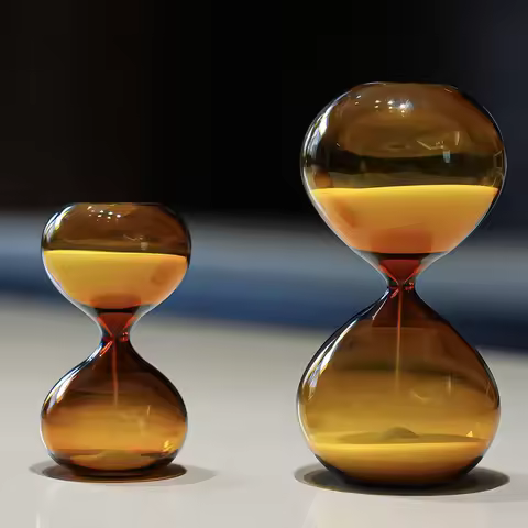 5/30 Mins Creative Amber Color Hourglass Sand Timer Time Management Tool Creative Glass Hourglass Or