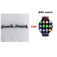 1 Pair Of Adapters For M99 Smartwatch 22MM Band Width Metal Connector Stainless Steel Band Smart Wat