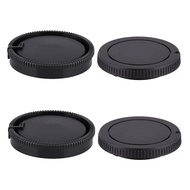 2 x Front Body Cap + Rear Lens Cap Compatible with Sony Alpha A-Mount/Minolta AF Mount Fit A58 A99 A