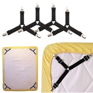 4PCS Bed Sheet Mattress Holder Straps Sheet Stays Keepers Bedsheet Holders Fasteners Cadar Single with Comforter Set