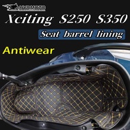 For KYMCO DTX360 Xciting S350 S250 Motorcycle Seat Barrel Cushion Box Inner Liner Storage box access