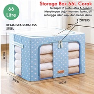 66L Multifunctional STORAGE BOX with Pattern