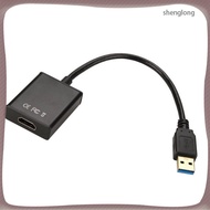 📱 USB 3.0 to Video Adapter Black for Signal Transmitting Mirror Movies 1080P