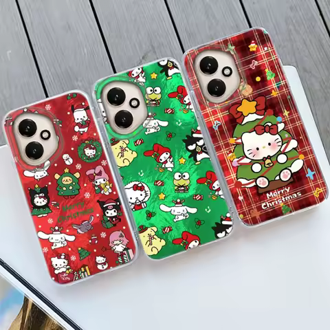 Cute Christmas Cartoon Case For Huawei Honor 400 200 Pro Magic7 6 5 Lite 90 Smart X9c X9a X8a X8b X8