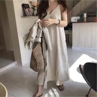 BEIGE SILK DRESS