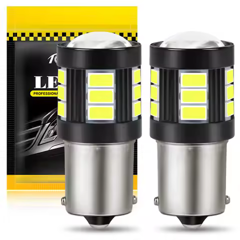 2pcs 1156 BA15S P21W BAU15S PY21W 1157 BAY15D P21/5W BA15D LED Car Turn Signal Lamp Reverse Brake Li