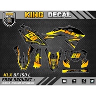 Decal KLX BF KLX OLD KLX S DECAL KX CUSTOME DECAL KLX BF 150L 13