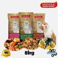 Misha Makanan Kucing 8kg - (Sea Food, Chicken &amp; Tuna, Ocean Fish) / Makanan Kucing Murah / Makanan Kucing Misha