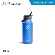 HYDRO FLASK WIDE MOUTH WITH FLEX STRAW CAP 32 OZ กระติกน้ำสูญญากาศ รุ่น 32 OZ เก็บอุณหภูมิ เก็บความร