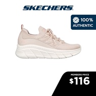 Skechers Women BOBS Sport B Flex Hi Leveled Ground Shoes - 117384-NAT Memory Foam Machine Washable Vegan