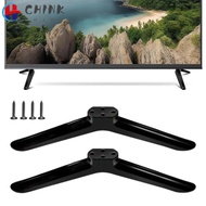 CHINK TV Base Stand Legs, Black With Screws TV Stand Base Mount,  Universal TV Stand Leg Base Bracke