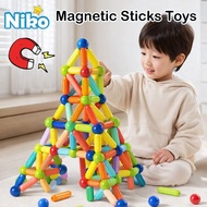NIKO Magnetic Stick Toys Magnetic Building Blocks Big Size Set Early Educational Toys For Kids Boys 
