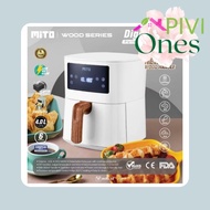 Mito Digital Air Fryer AF1 4 LTR Low Watt Wood Series Official Warranty Original