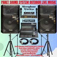 PAKET SOUND SYSTEM LIVE MUSIC HUPER 15INCH ORIGINAL