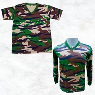 [CAMOSPOT] TSHIRT LORENG HARIMAU COTTON V-NECK LENGAN PENDEK DAN PANJANG READY STOCK