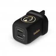 Belkin - BoostCharge Pro 雙 USB-C® GaN PPS 65W 快速家用充電器