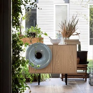 Paint Horn Dining Side Cabinet Modern Simple New Product Gray Cupboard Influencer Piano Tea Cabinet 