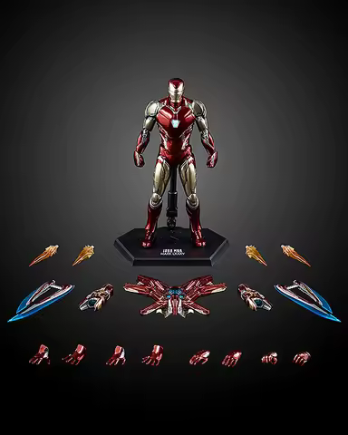 100% Original Threezero Studio The Infinity Saga DLX Iron Man Mark 85 Anime Action Collection Figure