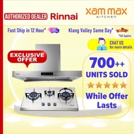 Free Upgrade Rinnai RB713NS Stainless Steel Gas Hob / Gas Stove / RB-773S / 3 Tungku Dapur Rinnai Co