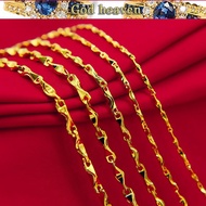 Thin chain pure 916gold female 916gold ingot necklace clavicle necklace salehot